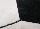 Тъкан килим MAGNOLIA 141 white/black КРЪГ